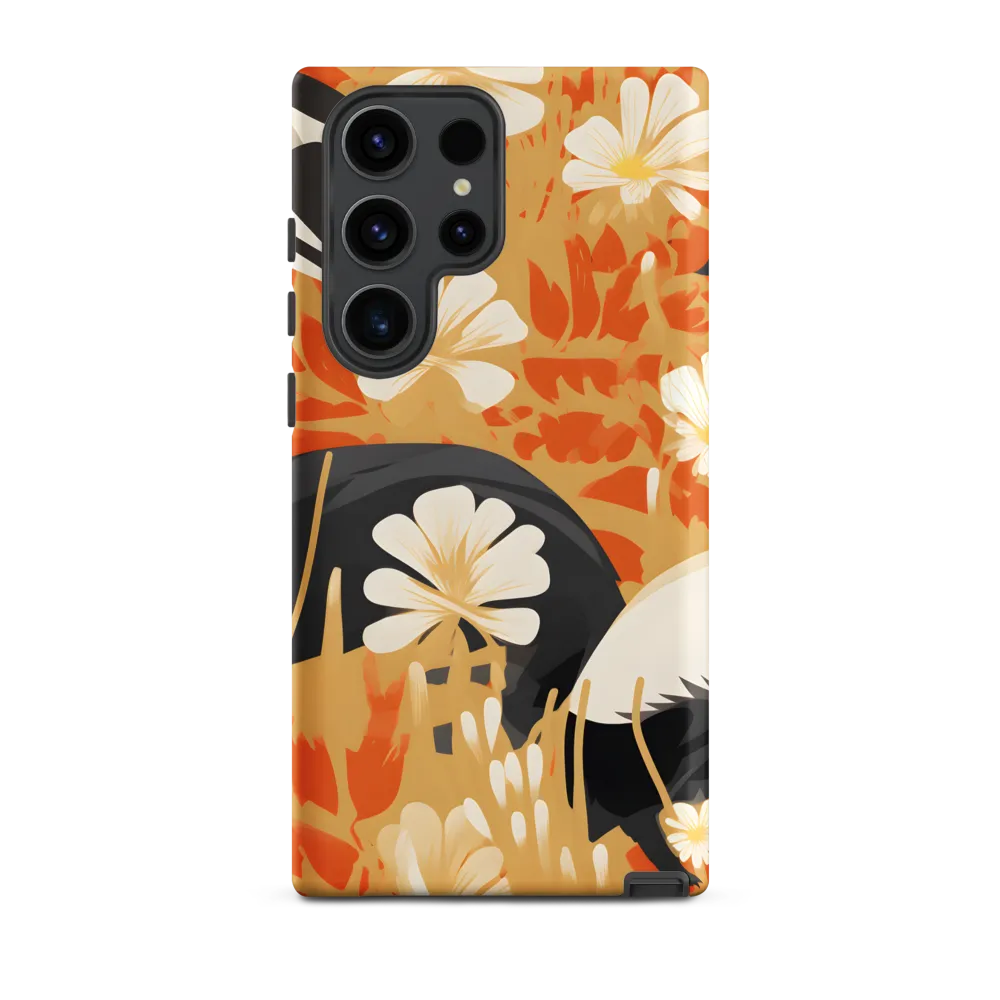 Whimsical Badgers in Bloom