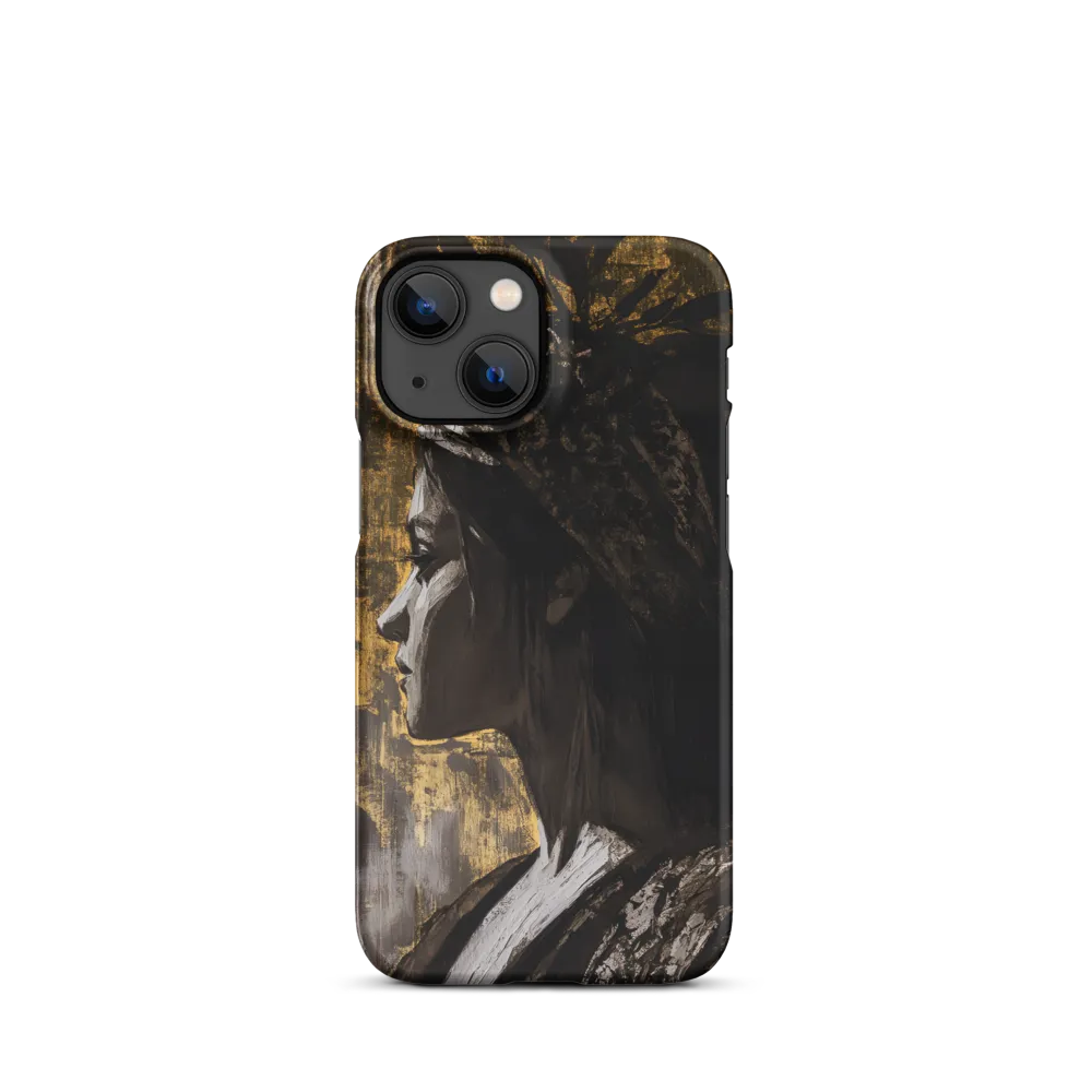 Golden Elegance: A Modern Profile Portrait
