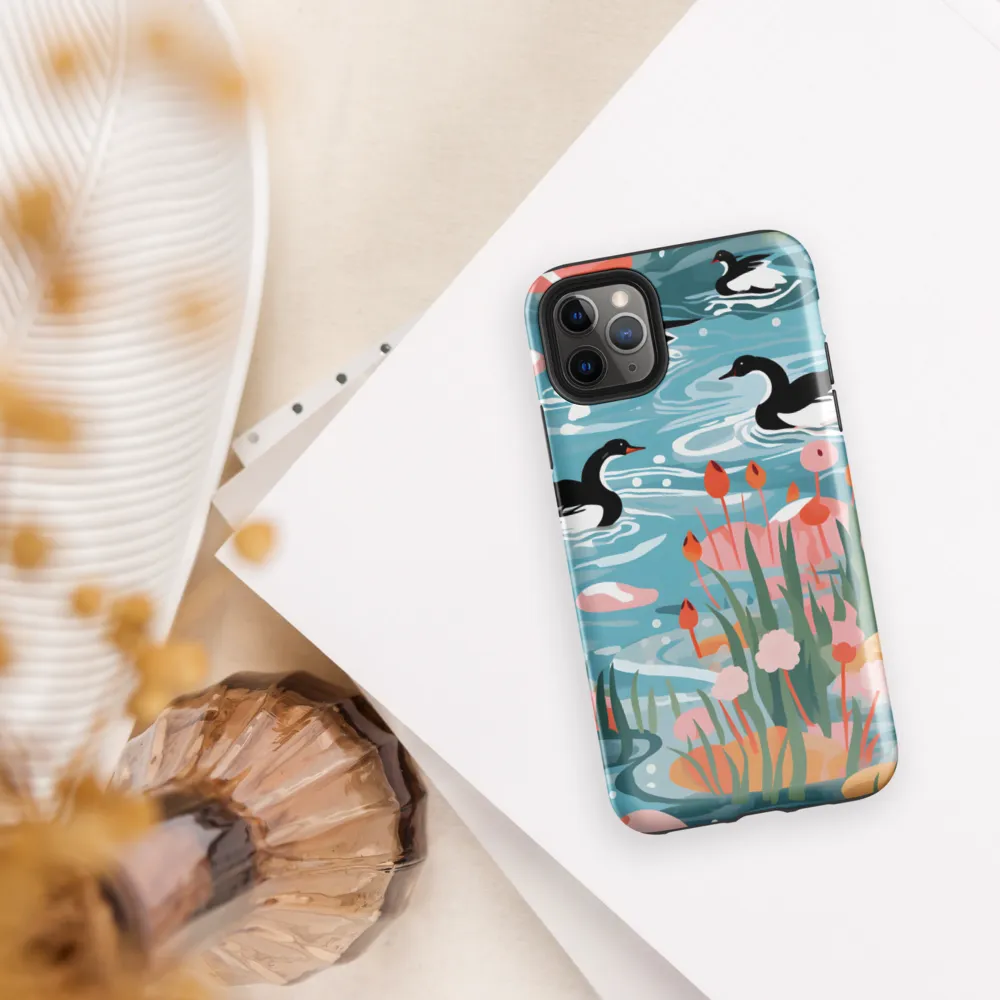 Serenity in Aquatic Harmony | Phone Case |  11 Pro Max | Tough Case | Glossy