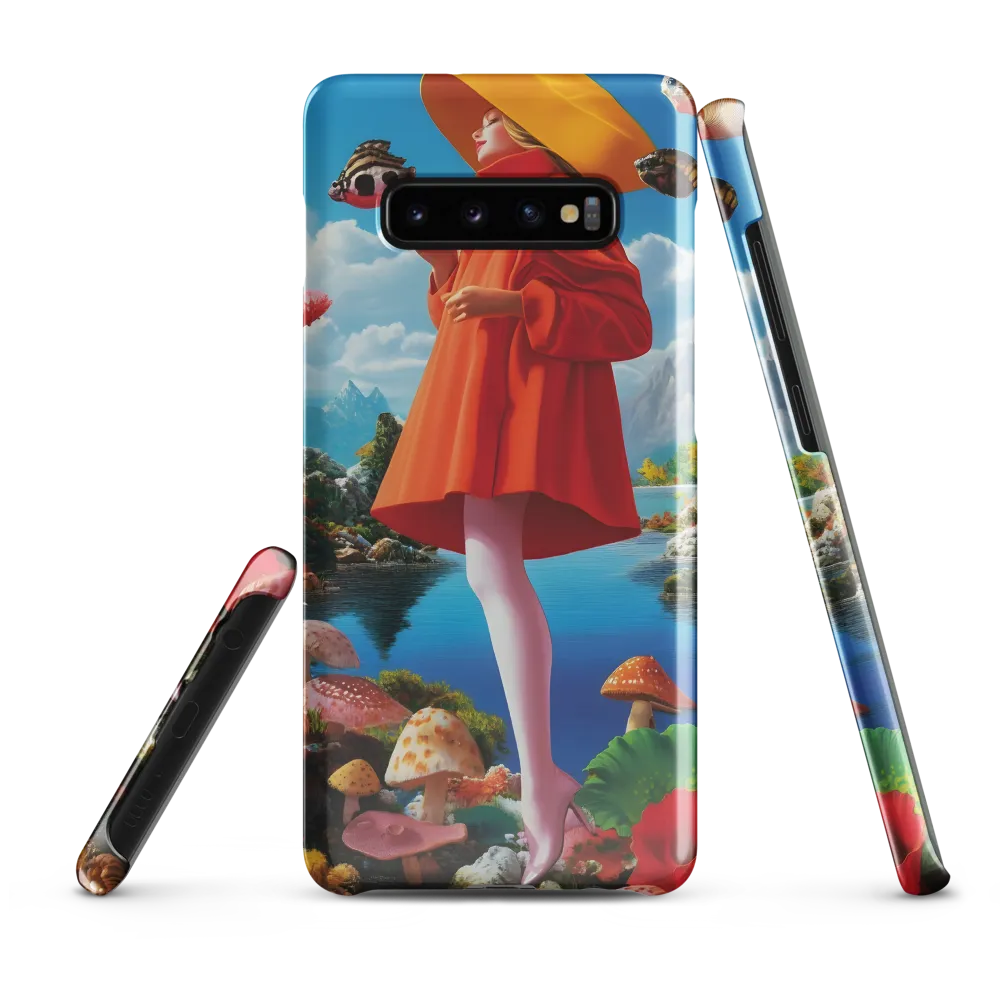 Dreamscape in Orange and Blue | Phone Case |  S10 Plus | Snap Case | Glossy