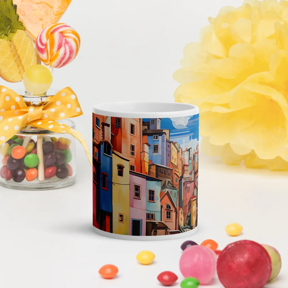 Whimsical Heights: A Vibrant Cityscape | Mugs | Multiple Sizes & Colors