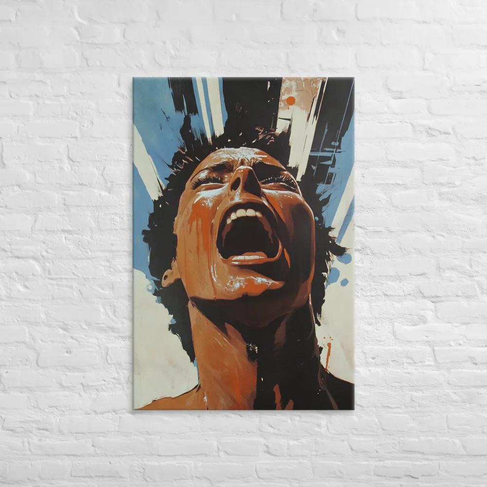 Raw Emotion: The Anguish Within | Canvas | 32″×48″