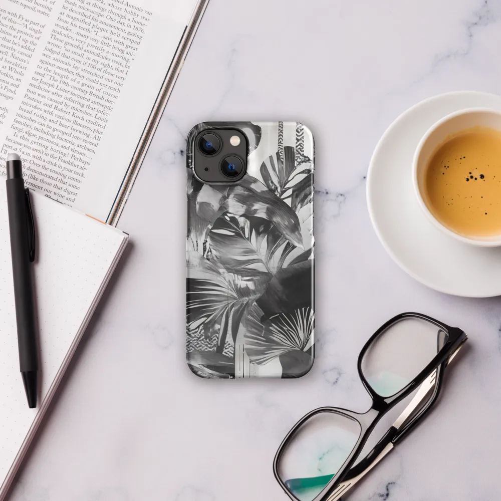 Monochrome Serenity in Tropical Foliage
