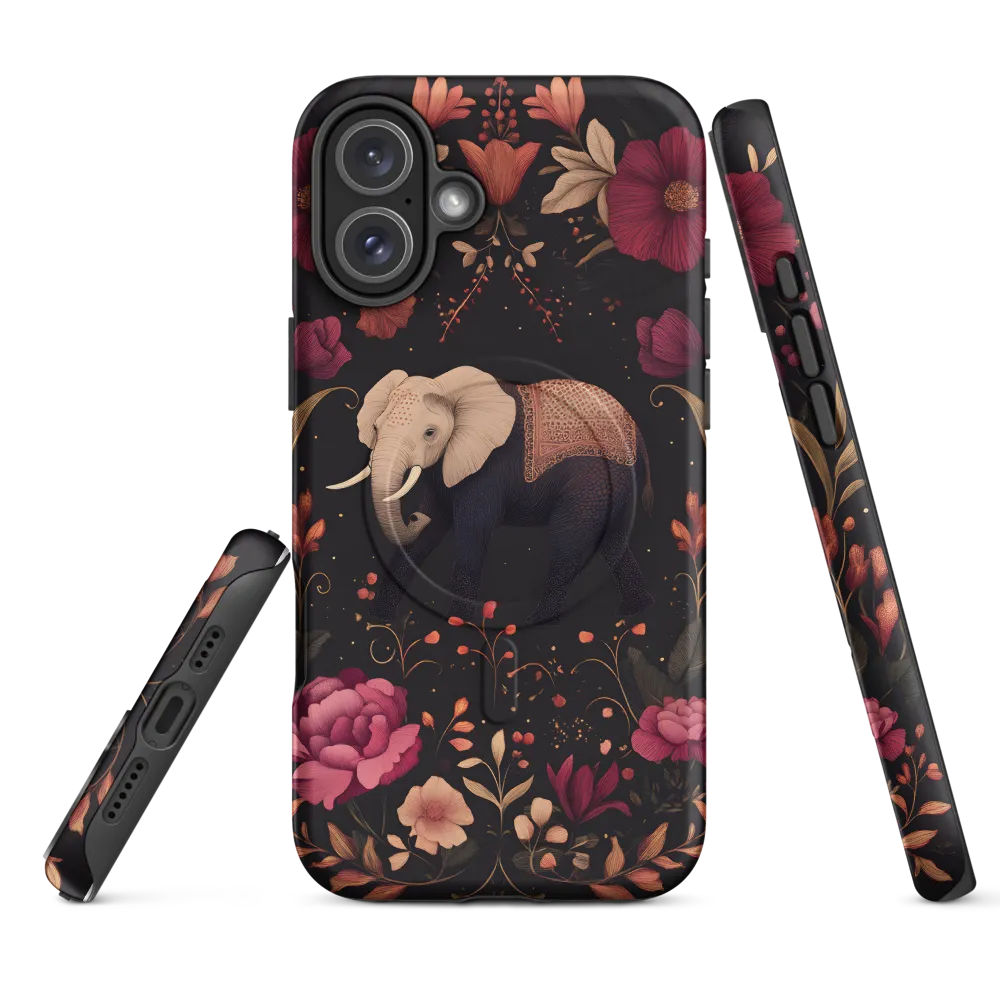 Whispers of the Wild: Elephants and Blooms