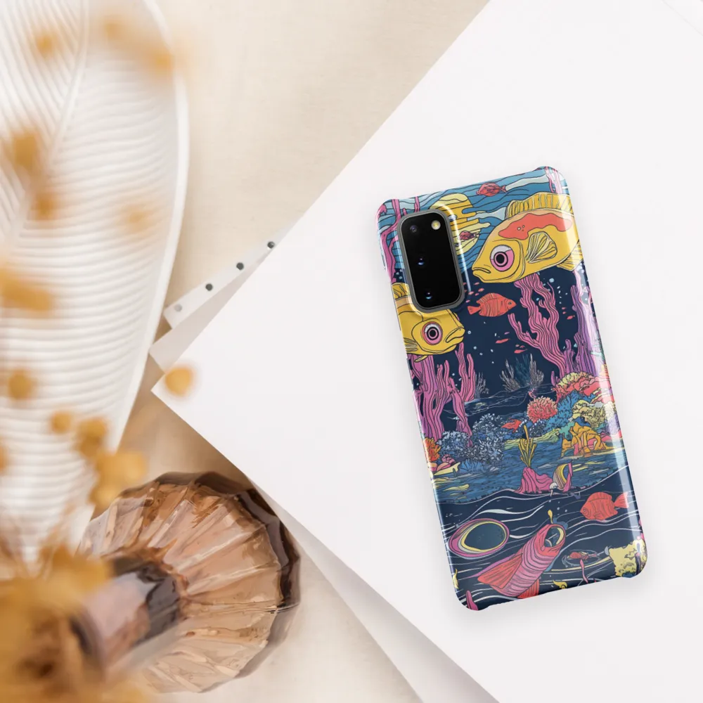 Underwater Dreamscape: A Playful Encounter | Phone Case |  S20 | Snap Case | Glossy