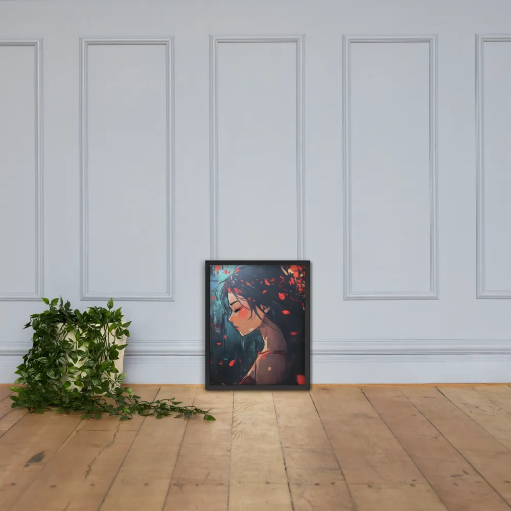 Whispers of Melancholy | Poster with Black Frame | 16″×20″