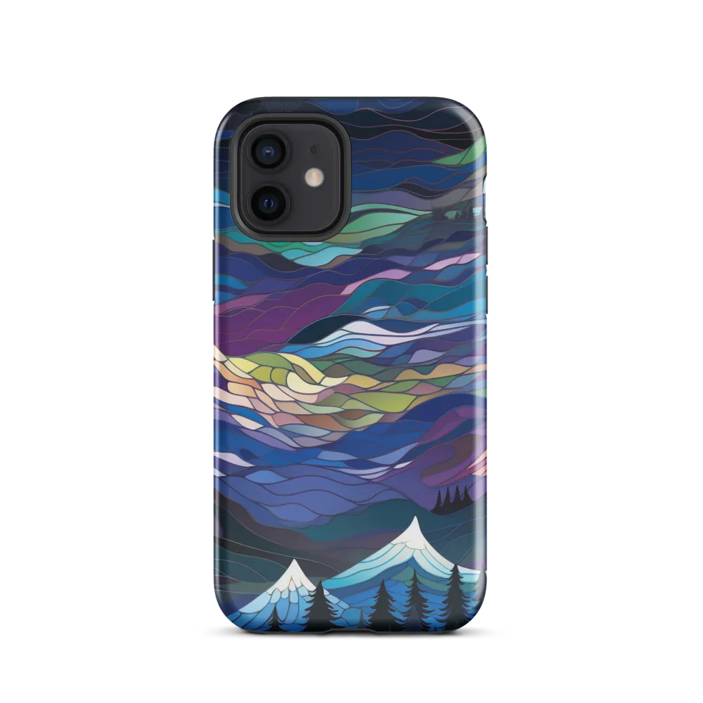 Twilight Peaks: An Abstract Mountain Landscape