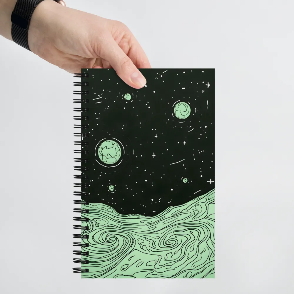 Celestial Waves | Spiral Notebook