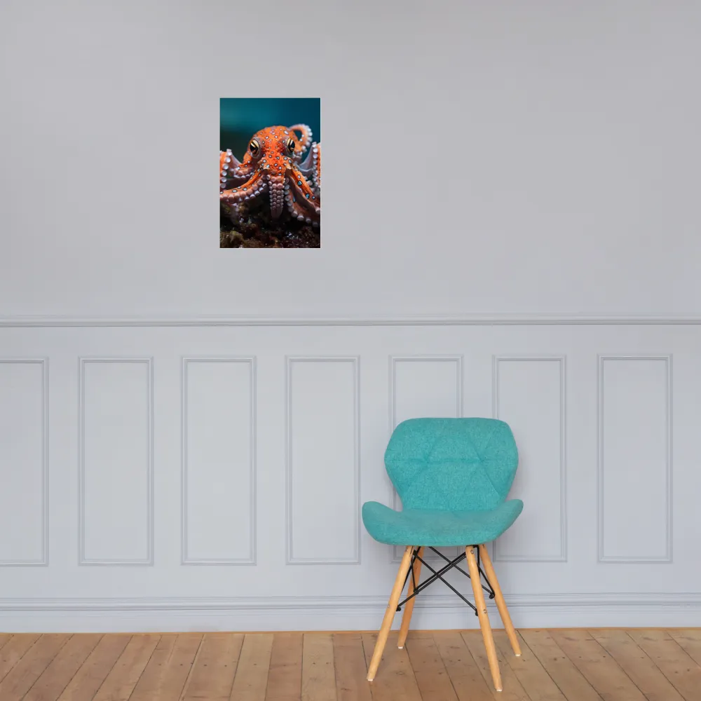 Curiosity of the Deep: The Orange Octopus | Poster | 12″×18″