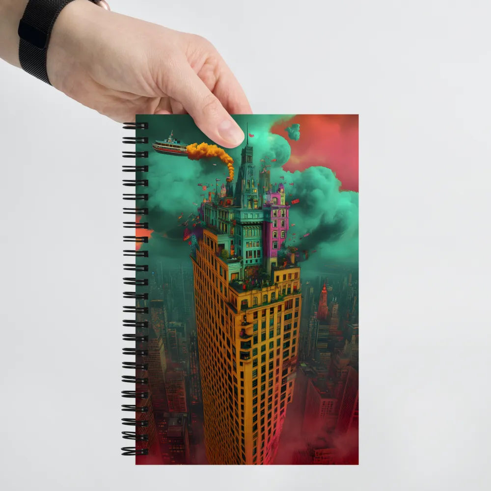 Architectural Dreams: A Surreal Cityscape | Spiral Notebook