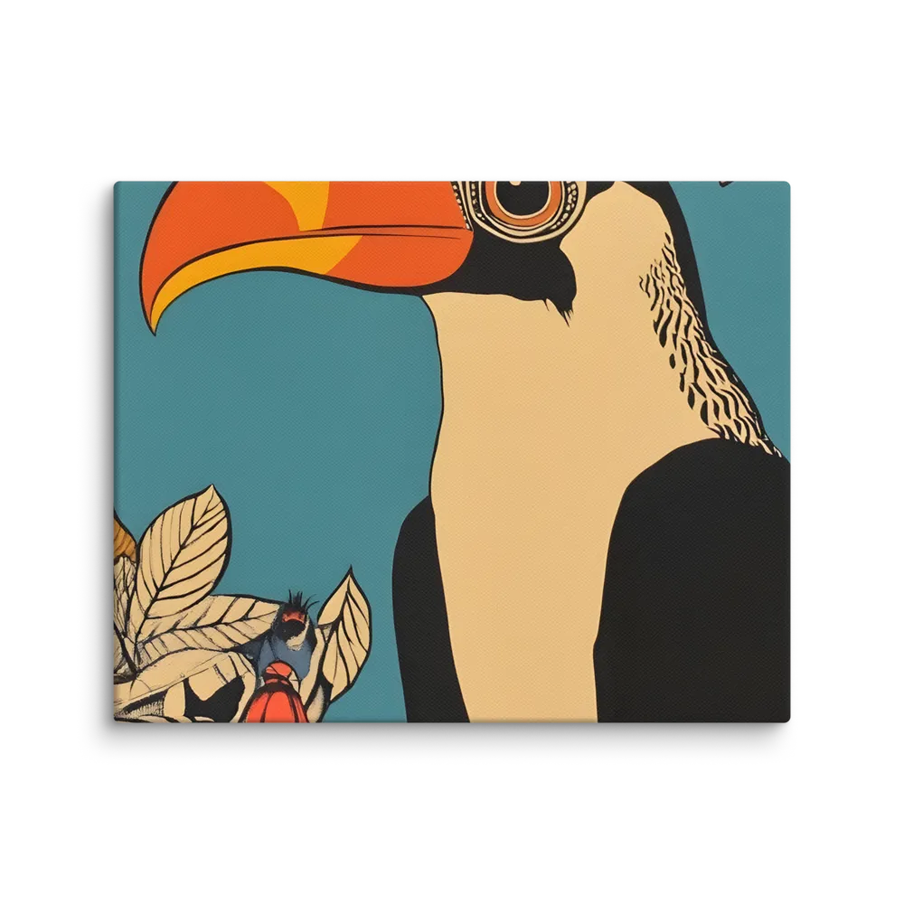 Tropical Majesty: The Toucan at Rest | Canvas | 8″×10″