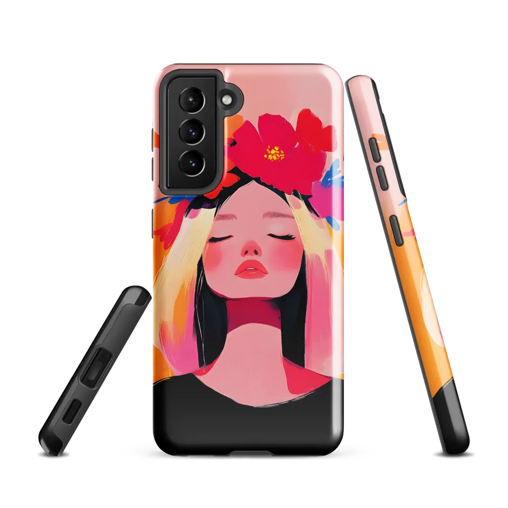 Floral Serenity | Phone Case |  S21 | Tough Case | Glossy