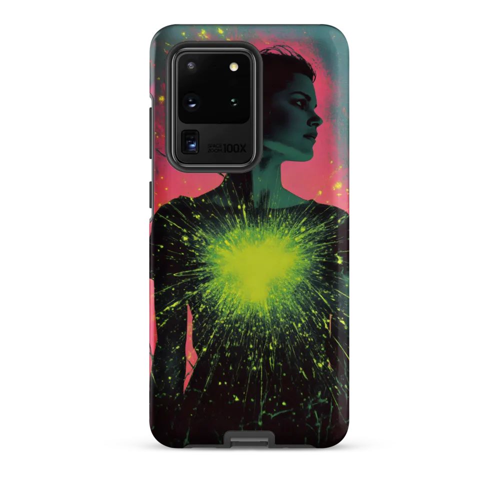 Cosmic Heart: A Surreal Portrait of Strength