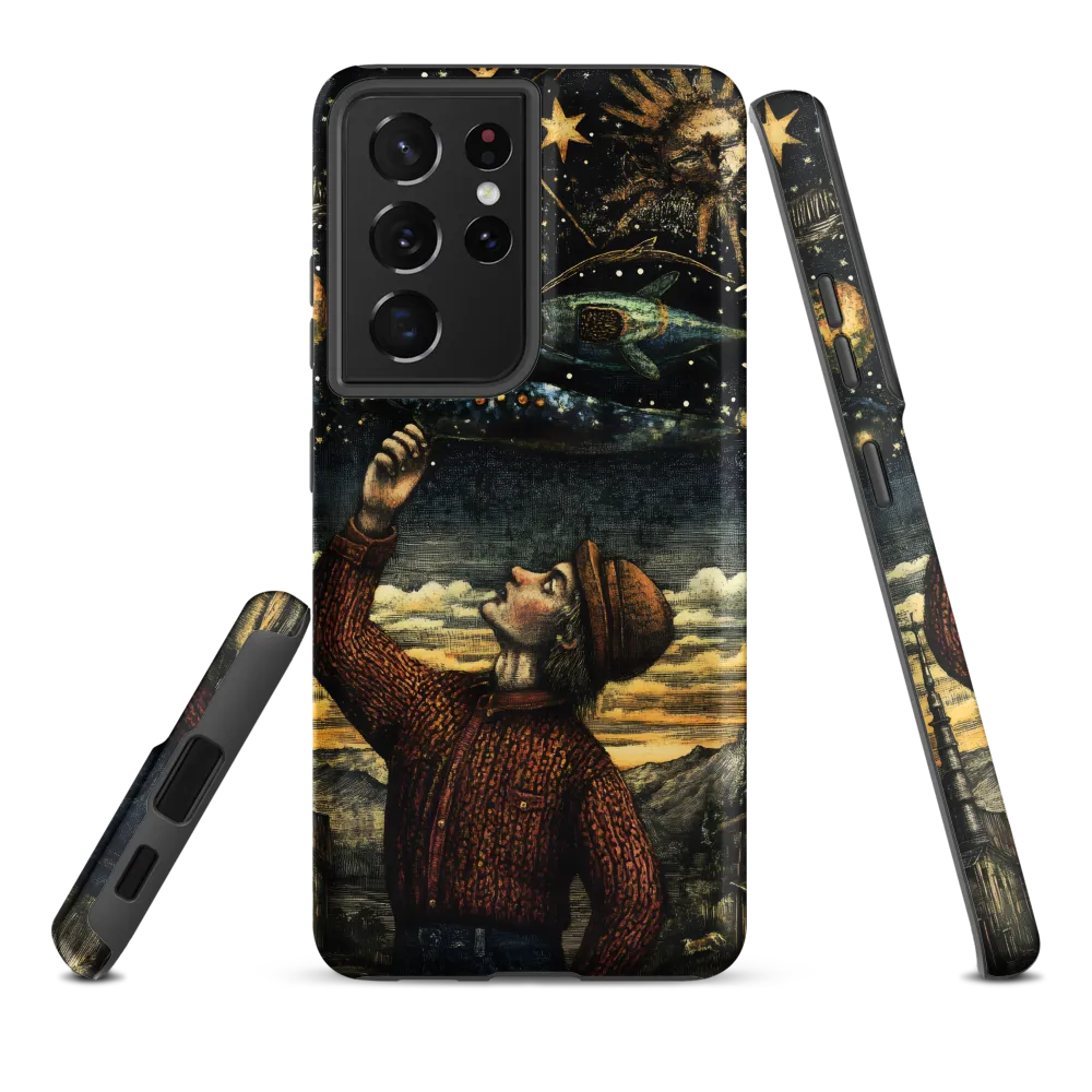 Cosmic Curiosity: A Journey Beyond Earth | Phone Case |  S21 Ultra | Tough Case | Matte