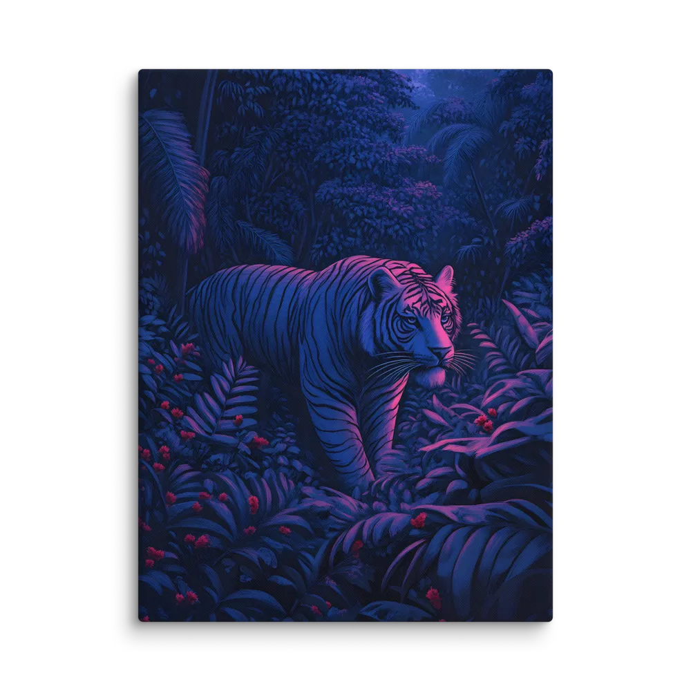 Mystic Prowler: The White Tiger in the Jungle | Canvas | 30″×40″