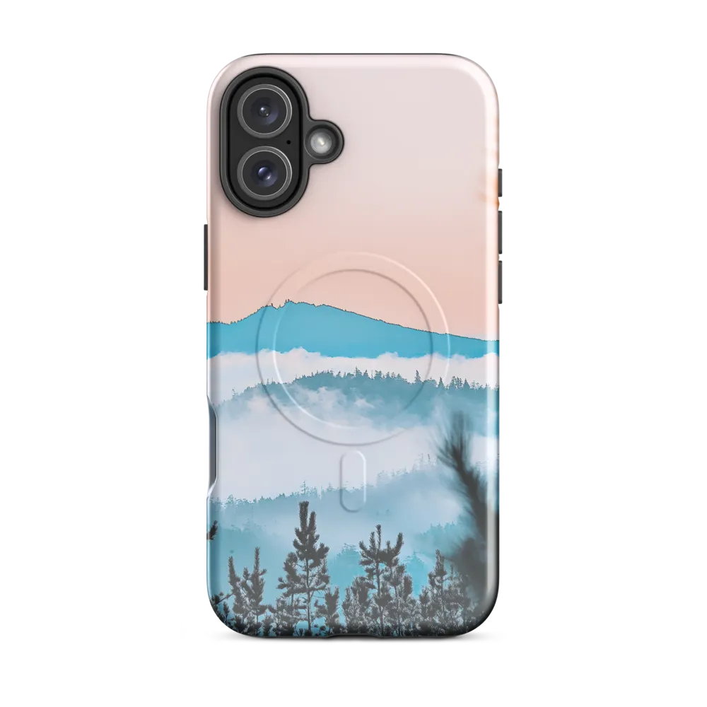 Tranquil Dawn Over Mountains | Phone Case |  16 Plus | MagSafe® Tough Case | Glossy