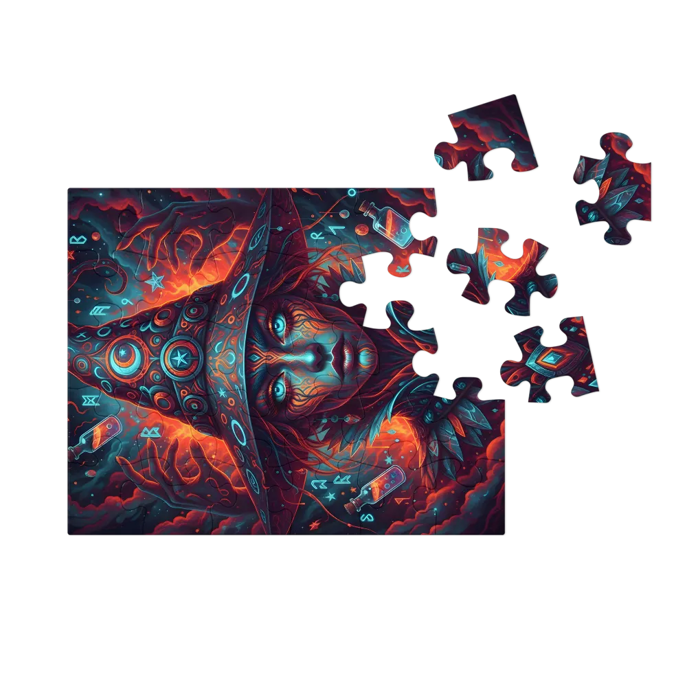 Moonlit Spellcaster 
 Jigsaw Puzzle in Tin Box