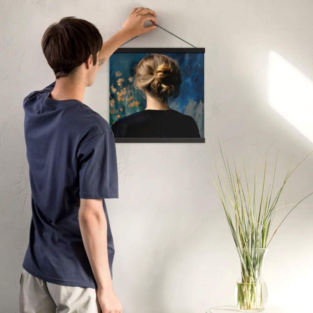Whispers of Tranquility | Poster With Black Wood Hanger | 16″×16″