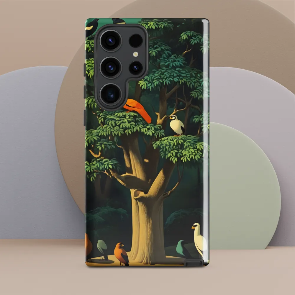 Harmony in Color: A Surreal Bird Symphony