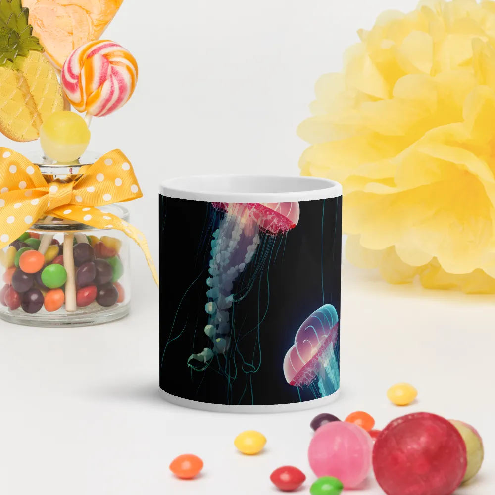 Ethereal Dance of Jellyfish | Mugs | Multiple Sizes & Colors