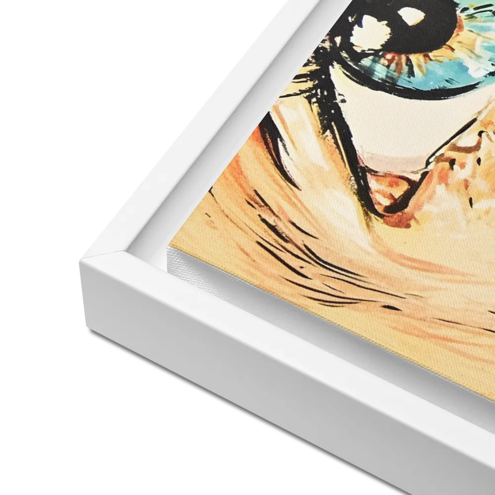 Gaze of Emotion | Canvas with White Frame | 16″×20″