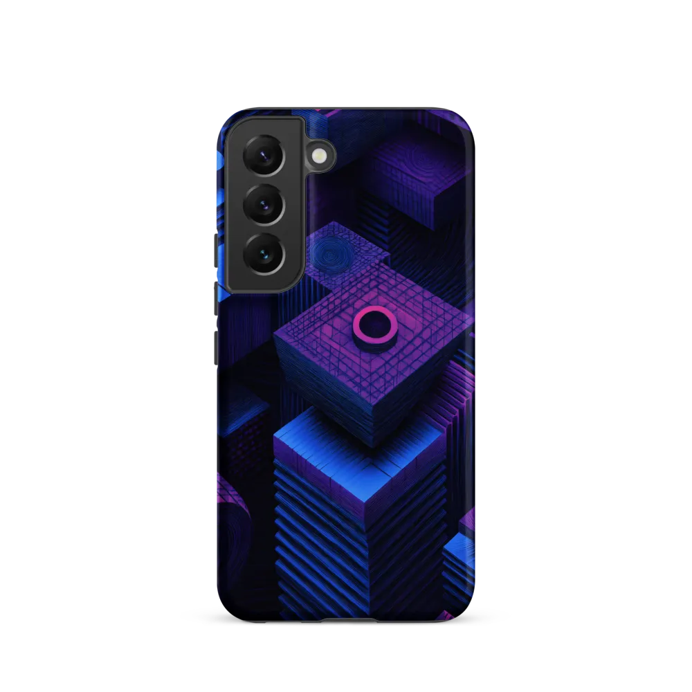 Geometric Dreams in Blue and Purple