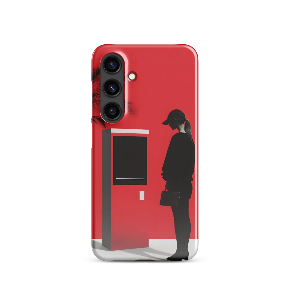 Contemplation in Red | Phone Case |  S24 | Snap Case | Glossy