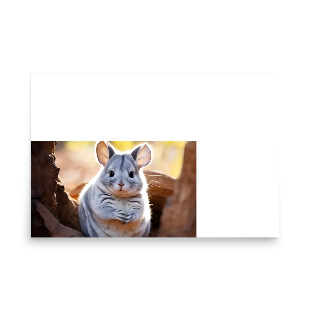 Gentle Whispers of Nature: The Chinchilla | Poster | 24″×36″