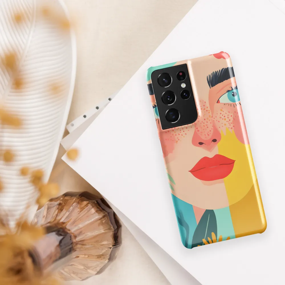 Floral Serenity: A Modern Portrait