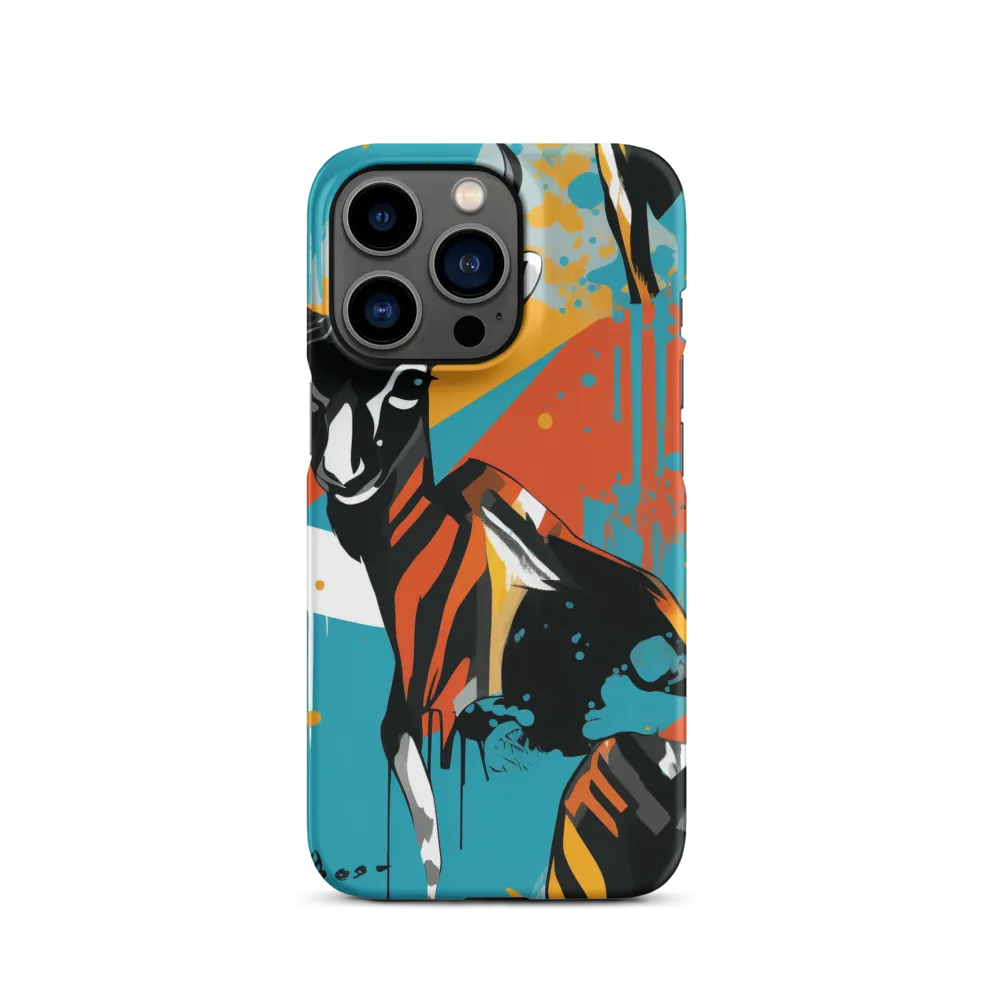 Dynamic Antelope in Vivid Abstract