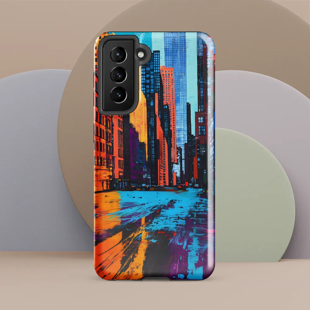 Vibrant Urban Horizons | Phone Case |  S21 FE | Tough Case | Glossy