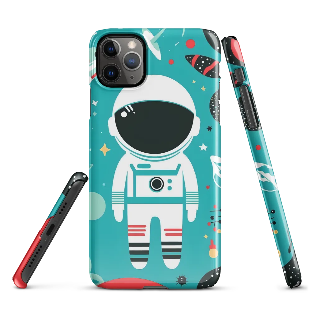 Whimsical Astronaut in Cosmic Wonderland | Phone Case |  11 Pro Max | Snap Case | Glossy