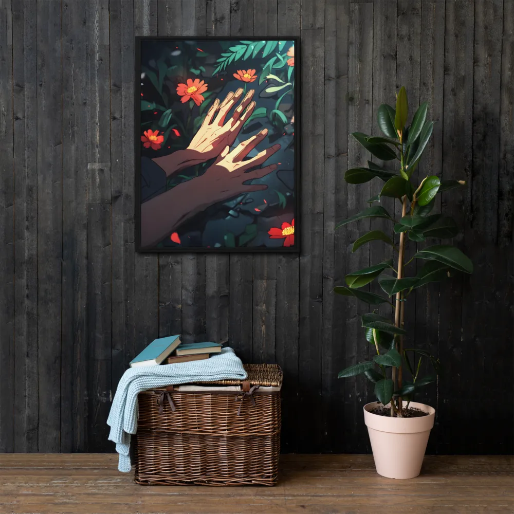 Whispers of Nature | Canvas with Black Frame | 24″×32″