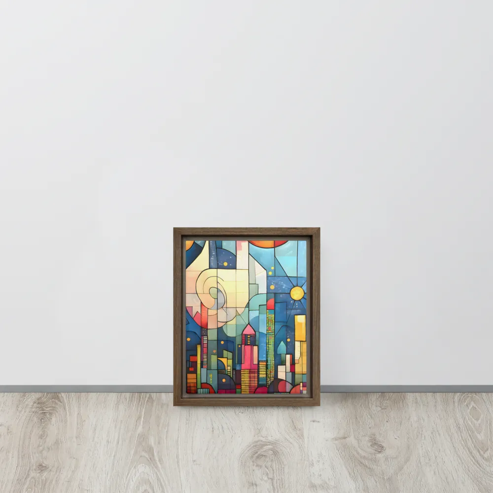 Geometric Harmony: A Vibrant Cityscape