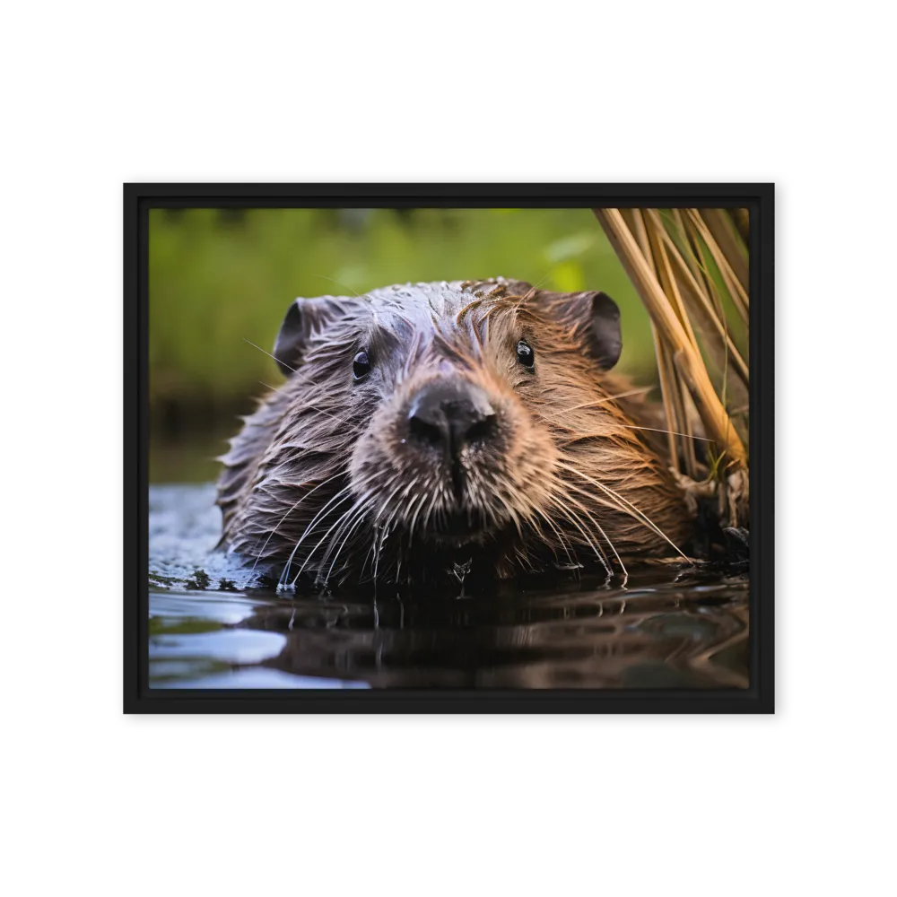 Emergence of the Beaver | Canvas with Black Frame | 16″×20″