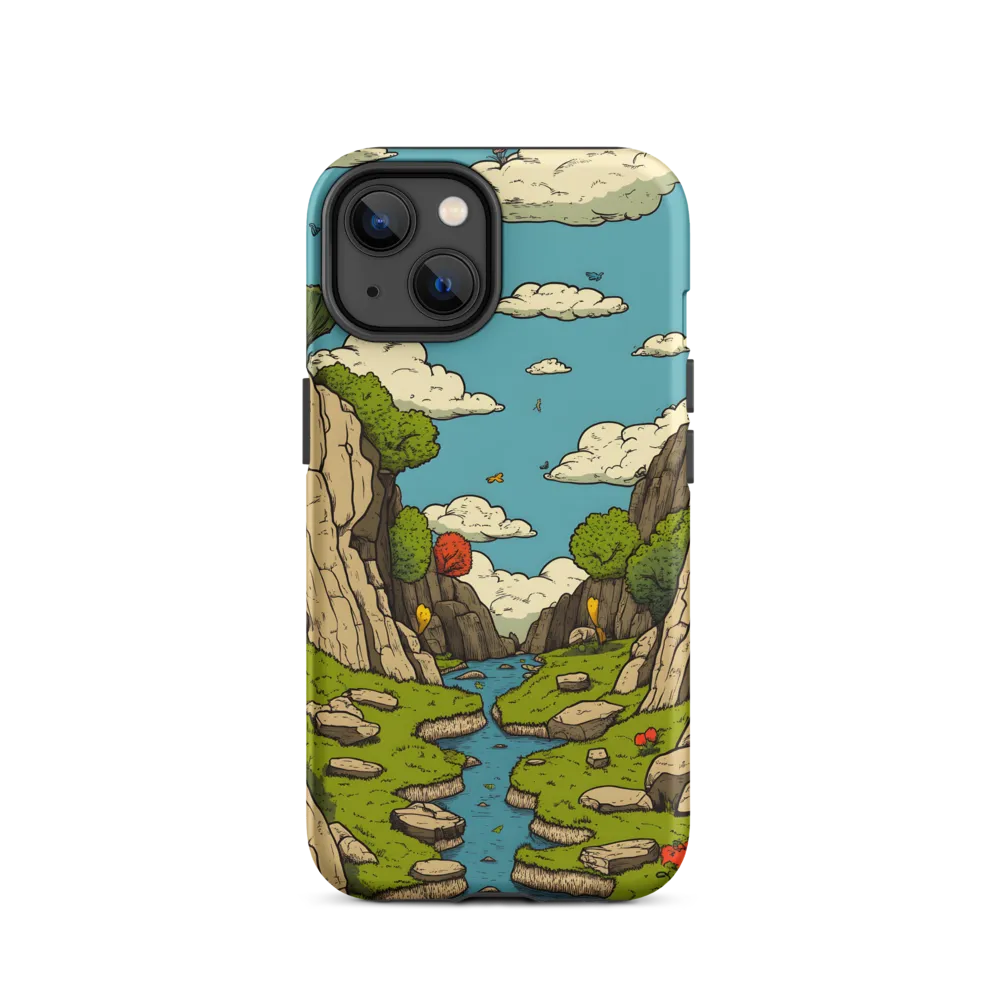 Whimsical Serenity: A Canyon Landscape