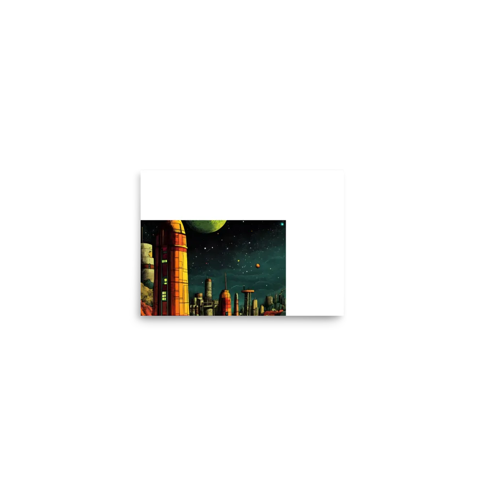 Cosmic Cityscape | Poster | 5″×7″