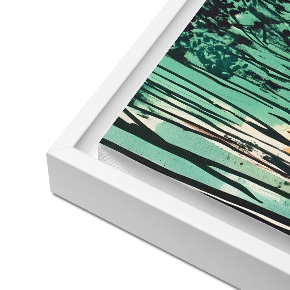 Winding Path Through the Forest | Canvas with White Frame | 12″×16″