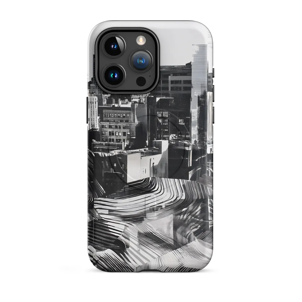 Urban Rhythm in Black and White | Phone Case |  15 Pro Max | MagSafe® Tough Case | Matte
