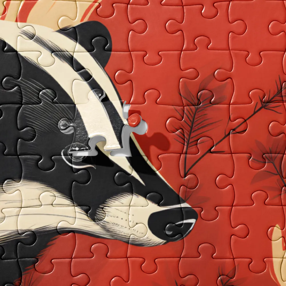 Whimsical Badger Dance | Jigsaw Puzzle | 252/520 pieces