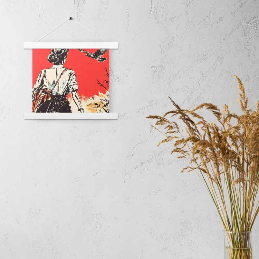 Journey Beyond the Horizon | Poster With White Wood Hanger | 10″×10″