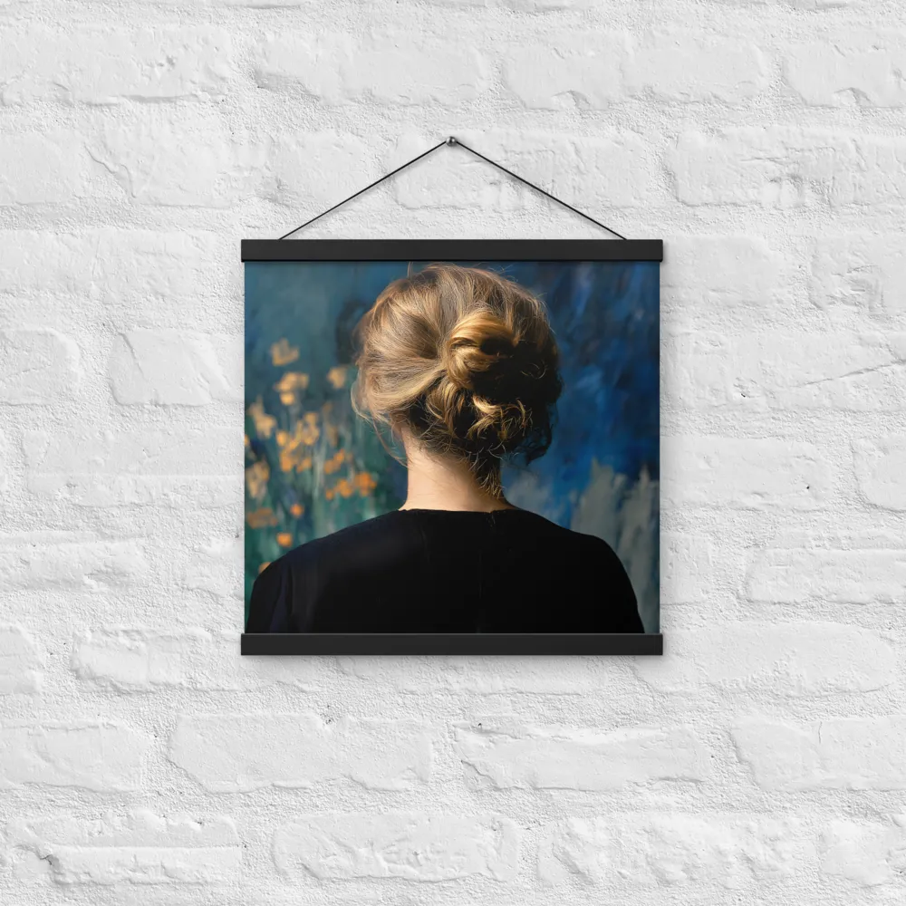 Whispers of Tranquility | Poster With Black Wood Hanger | 16″×16″