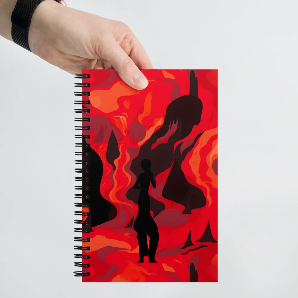 Inferno's Embrace | Spiral Notebook