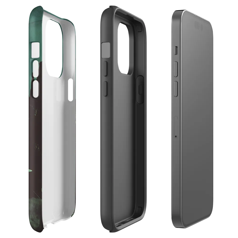 Ethereal Presence: Elephant Under a Full Moon | Phone Case |  14 Pro Max | Tough Case | Matte
