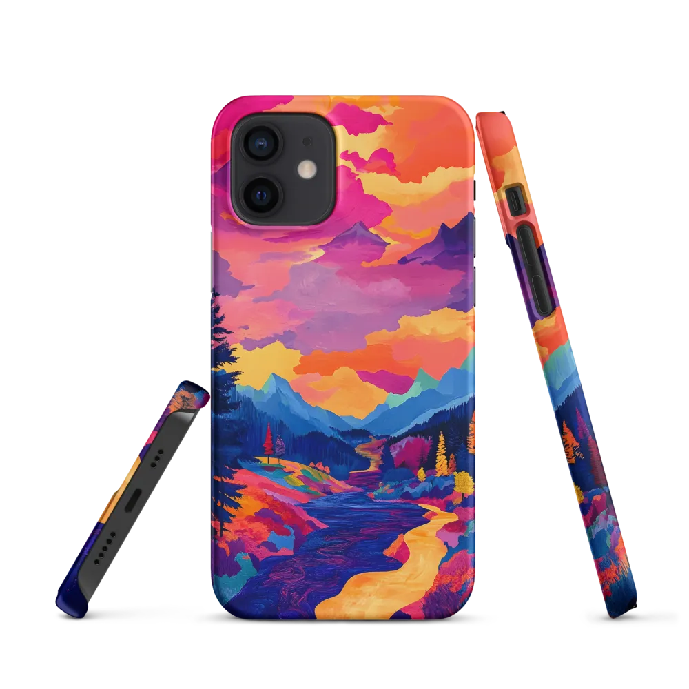 Radiant Serenity: A Surreal Landscape | Phone Case |  12 | Snap Case | Matte
