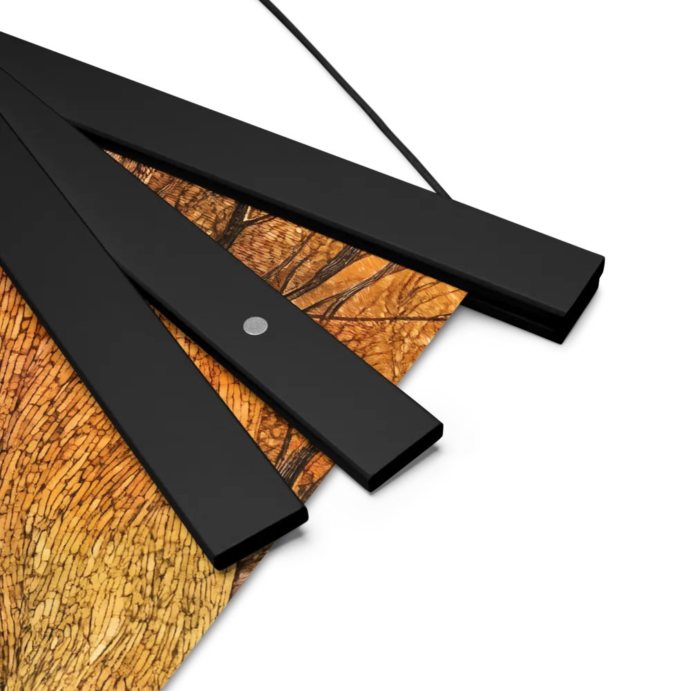 Embrace of Autumn | Poster With Black Wood Hanger | 10″×10″