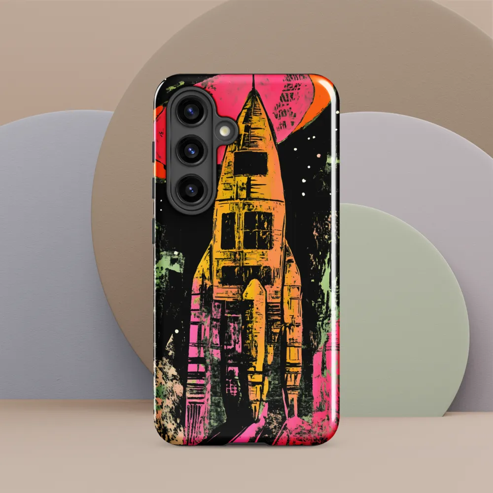 Cosmic Voyage: A Surreal Rocket Adventure