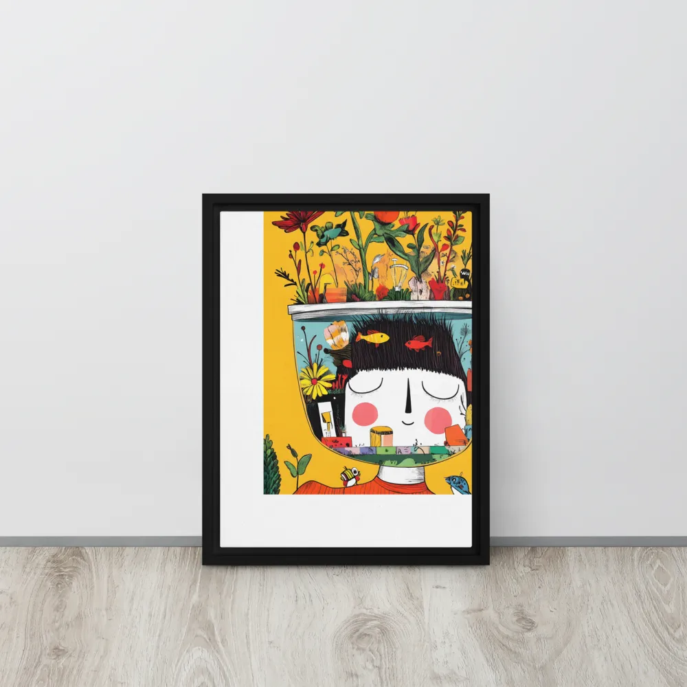 Whimsical Garden Head | Art Print