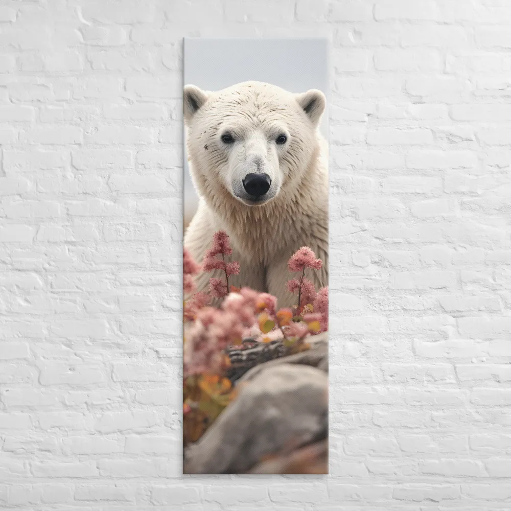 Curiosity Among Blooms: The Polar Bear