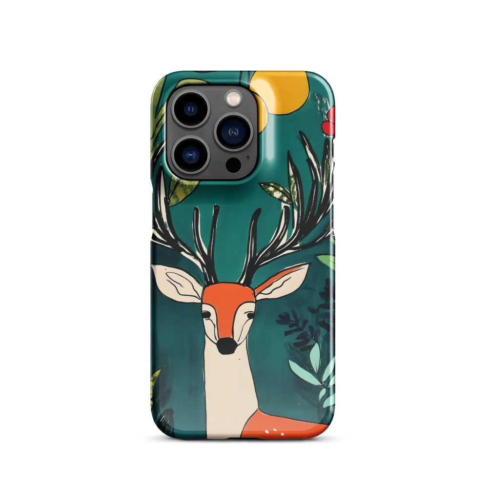 Nature's Embrace: The Majestic Deer | Phone Case |  14 Pro | Snap Case | Glossy